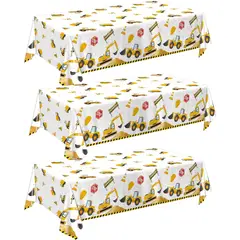 FIESTA - Manteles Construcción QIYANPAX 54x108 cm Pack 3