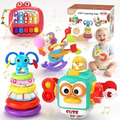 BEBE - Juguete 4 en 1 Usrela Bebé Educativo con Música y Apilable