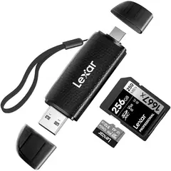 LEXAR - Lector de Tarjetas RW310 Dual Slot USB A y C 3.2 Gen1