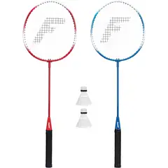 FRANKLIN - Set Badminton Sports 2 Raquetas 2 Volantes Acero