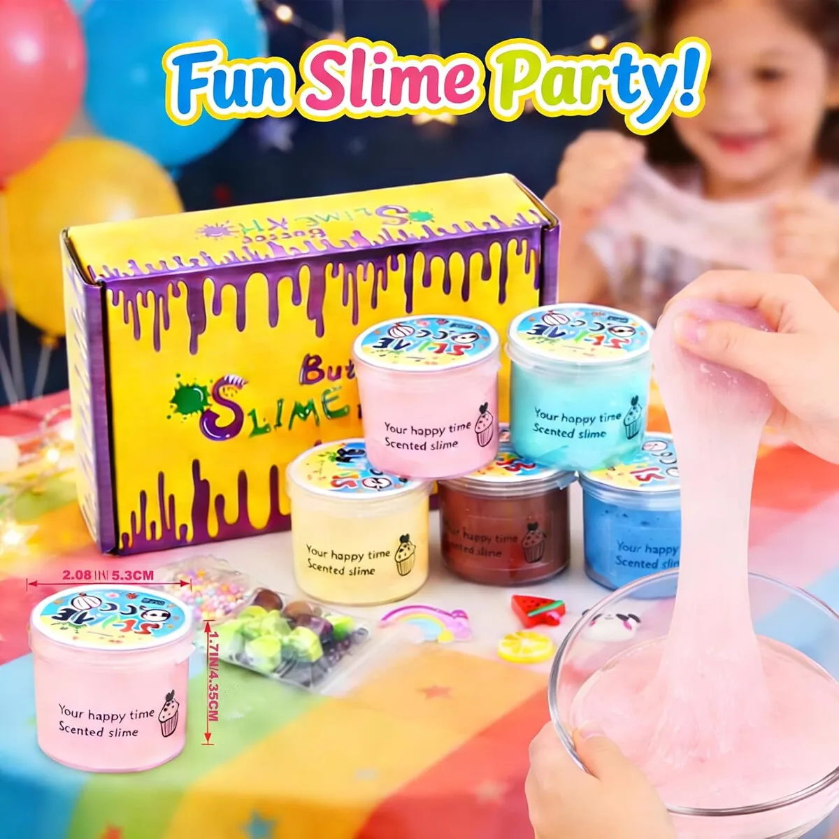 SLIME - Kit 5 Pack Butter Slime No Pegajoso para Niños