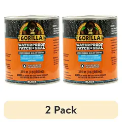 GORILLA - Sellador Líquido Waterproof Patch 2 pack 946 ml Negro