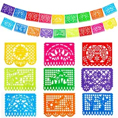 FIESTA - Guirnalda Mexicana DomeStar 2 Packs 36 Pies PVC