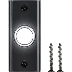 VINTAGE - Timbre Metálico Dreyoo con Luz Botón para Puerta