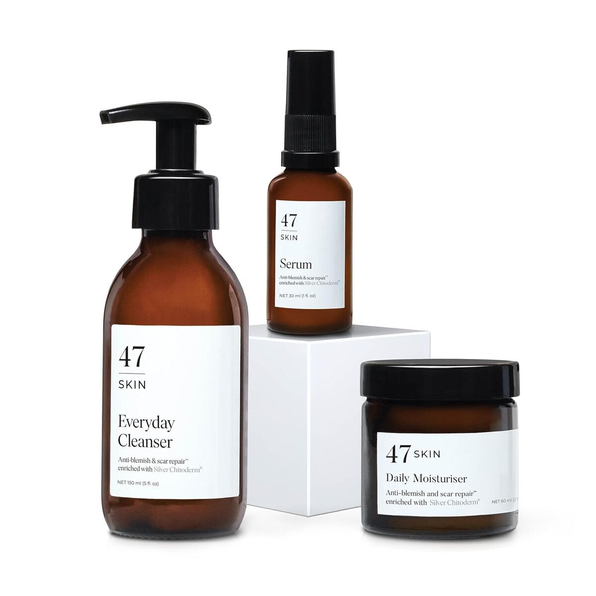 47 - Kit Cuidado Facial 47 Skin Daily Silver Chitoderm