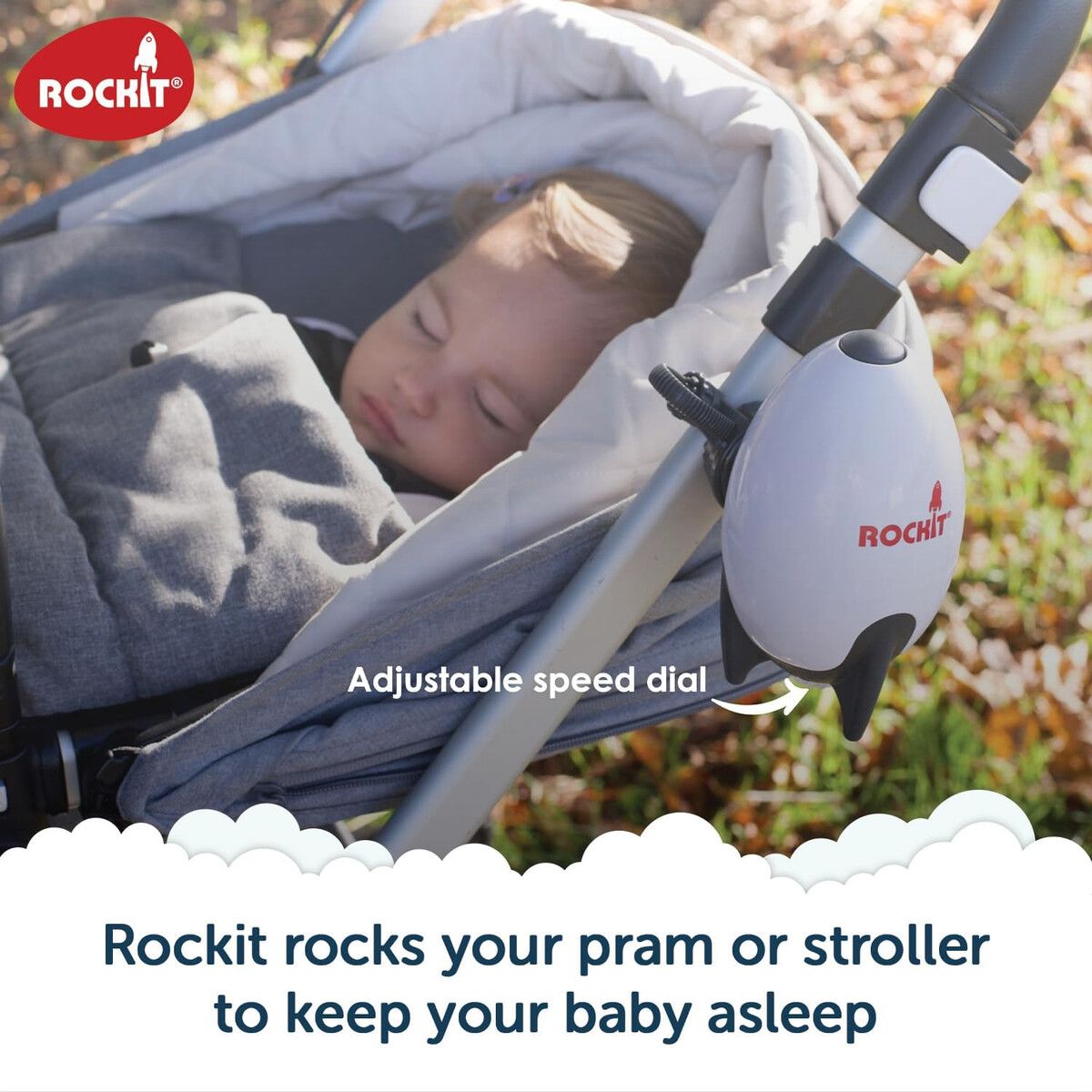 ROCKIT - Mecedora Rockit Recargable para Cochecito Bebé Portátil