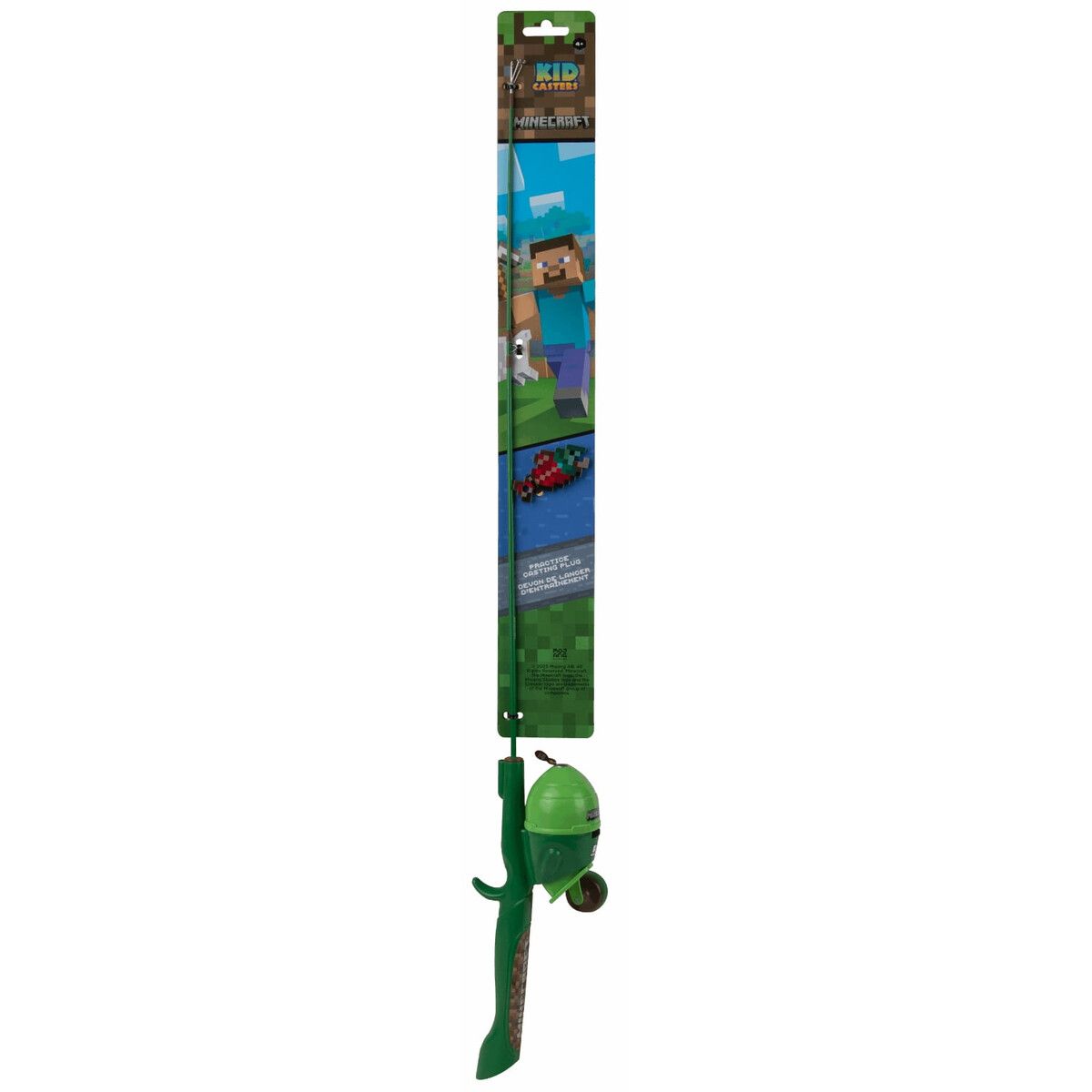 MINECRAFT - Combo Caña Spincast Kid Casters Minecraft 1000 UL Juvenil