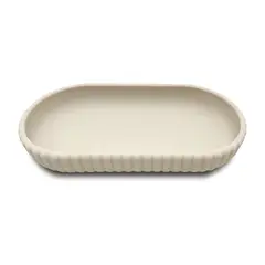 MAINSTAYS - Bandeja Accesorios Plástico Beige Texturizada 10x21cm