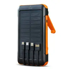 MICROLAB - Cargador Portátil Powerbank Solar 20000 mah Linterna