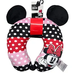 DISNEY - Almohada Cuello Minnie 3 Colores Lunares Orejas 3D