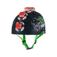 CASCO - Para Niño Minecraft Creeper 3D Negro Plástico Ajustable