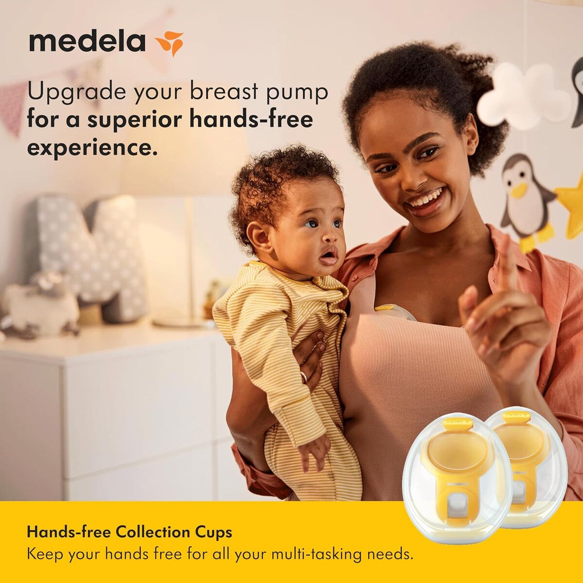 MEDELA - Copas HandsFree Medela Compatibles Freestyle Colección