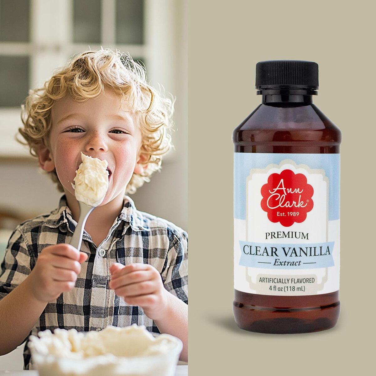 CLARO - Extracto Vainilla Claro Ann Clark Premium 118 ml Glaseado