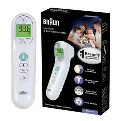 BRAUN - Termómetro Digital No Touch 3 en 1 para Niños y Adultos