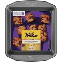 WILTON - Molde Cuadrado Acero Antiadherente 23x23cm