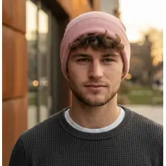 NSCOMPANY - Gorro Clásico de Lana Acrílica con Doblez para Hombre y Mujer