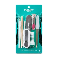 DELUXE - Kit Manicura Equate 8 Piezas Plástico Metal