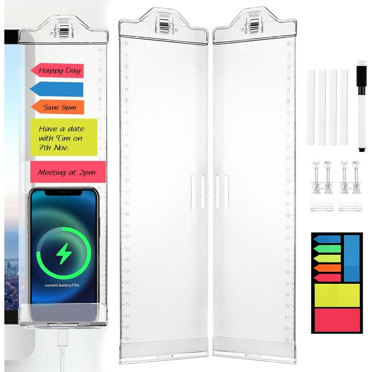 MEMO Tablero Transparente OSPNIEEK 2 Unidades Acrílico para Monitor