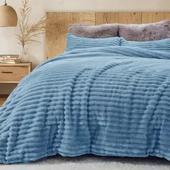 QUEEN - Acolchado Sasttie 229x229 cm Microfibra 3 Piezas Gris