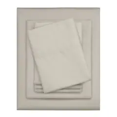 SERTA - Juego de sábanas Queen 800 hilos Beige Bolsillo 45cm