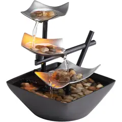 HOMEDICS - Fuente de Agua Silver Springs 3 Niveles Luz LED