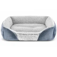 GENERICO - Cama para mascota acolchada con chiporro para perros o gatos M de 70x47 cm