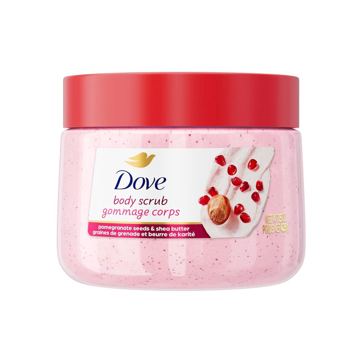 DOVE - Exfoliante Corporal Dove Granada Karite 0.425 kg Hidratante