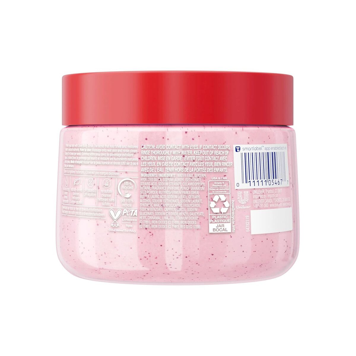 DOVE - Exfoliante Corporal Dove Granada Karite 0.425 kg Hidratante