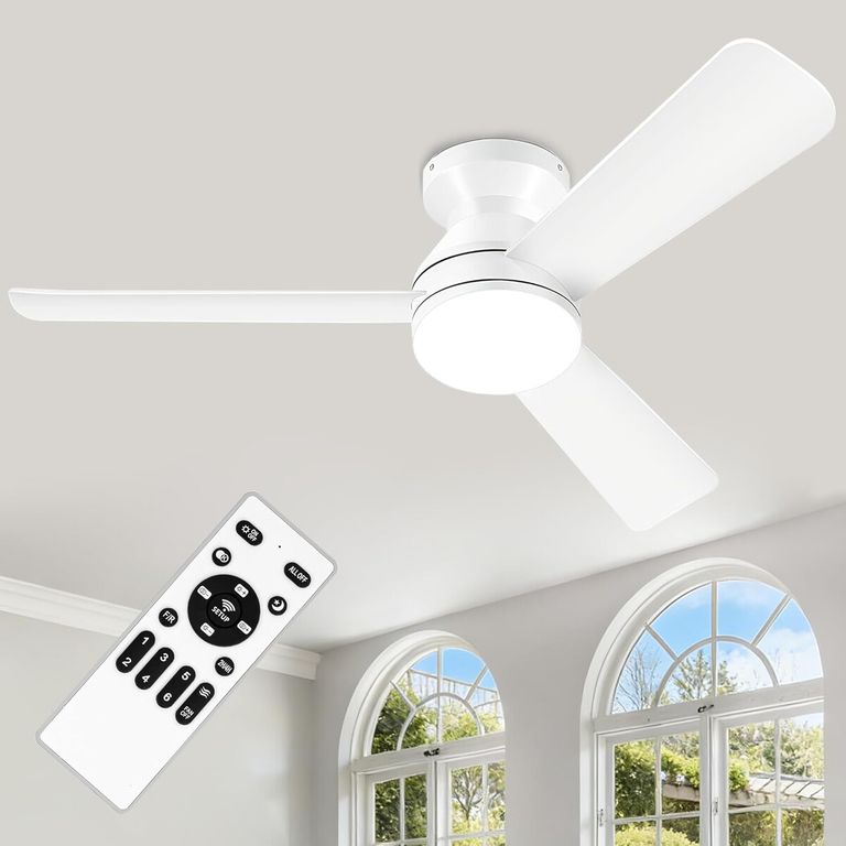 GENERICO Ventilador ZOEYON 42 Pulgadas Montaje Bajo Motor DC LED