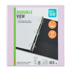 DURABLE - Carpeta PenGear View 1.5 pulg D Ring 375 hojas Lila