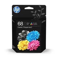 HP - Cartucho de Tinta 68 Negro y Tricolor 2pack Original