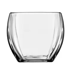 LIBBEY - Porta Vela Votiva Vidrio Transparente 12 cm Cuadrado
