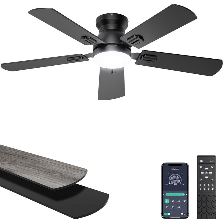 GENERICO Ventilador de Techo Ohniyou GLX047 42 Inch Motor DC 4775 CFM Negro