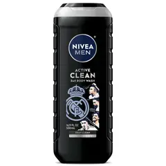 NIVEA - Gel de Ducha MEN Active Clean Real Madrid 500 ml