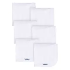 GERBER - Toallitas Terry Rizo Absorbente Blanco 6