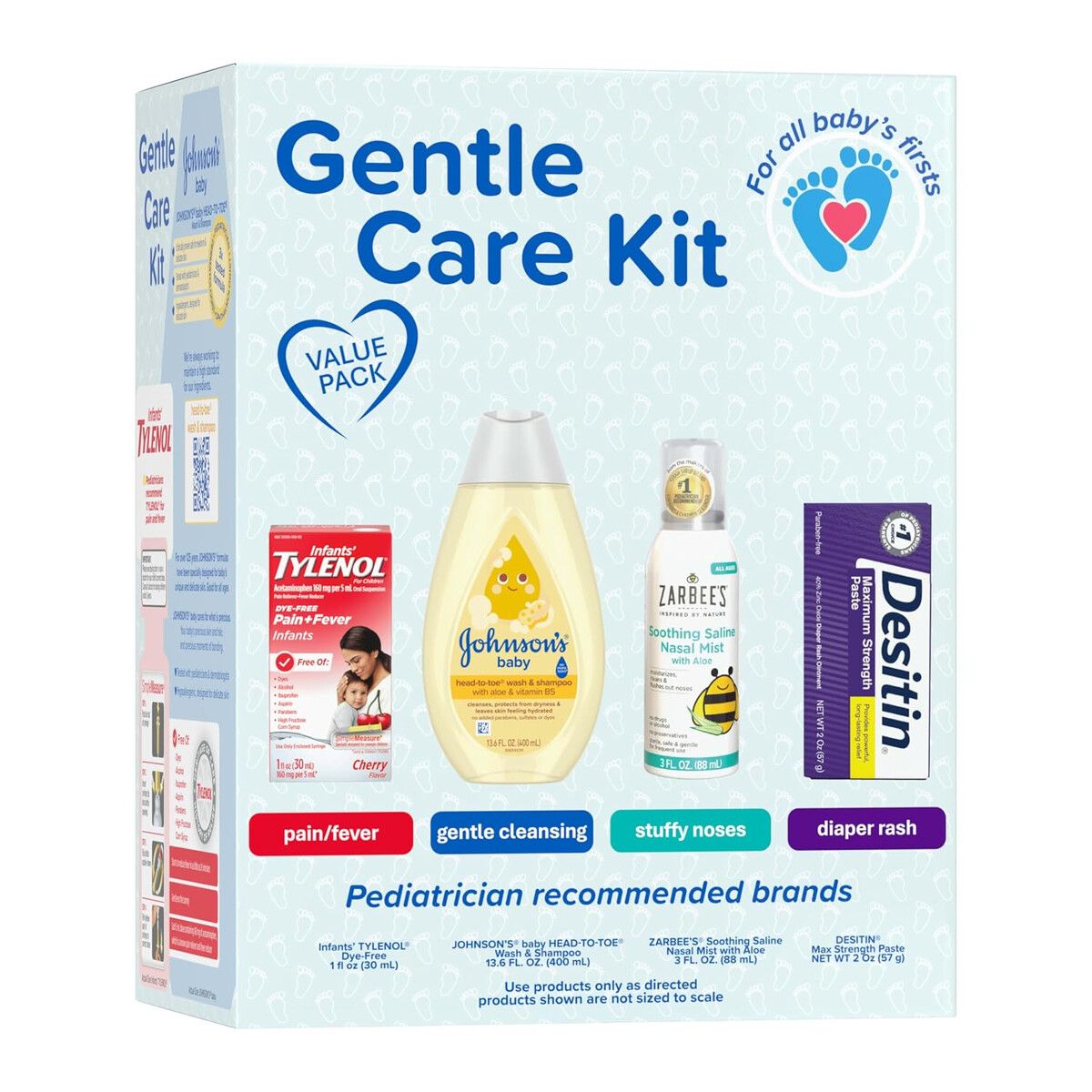 BABY - Kit Cuidado Johnsons Baby 4 Artículos 400ml Para Bebé