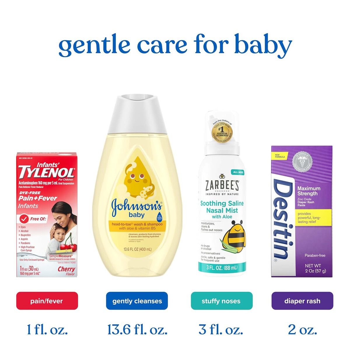 BABY - Kit Cuidado Johnsons Baby 4 Artículos 400ml Para Bebé