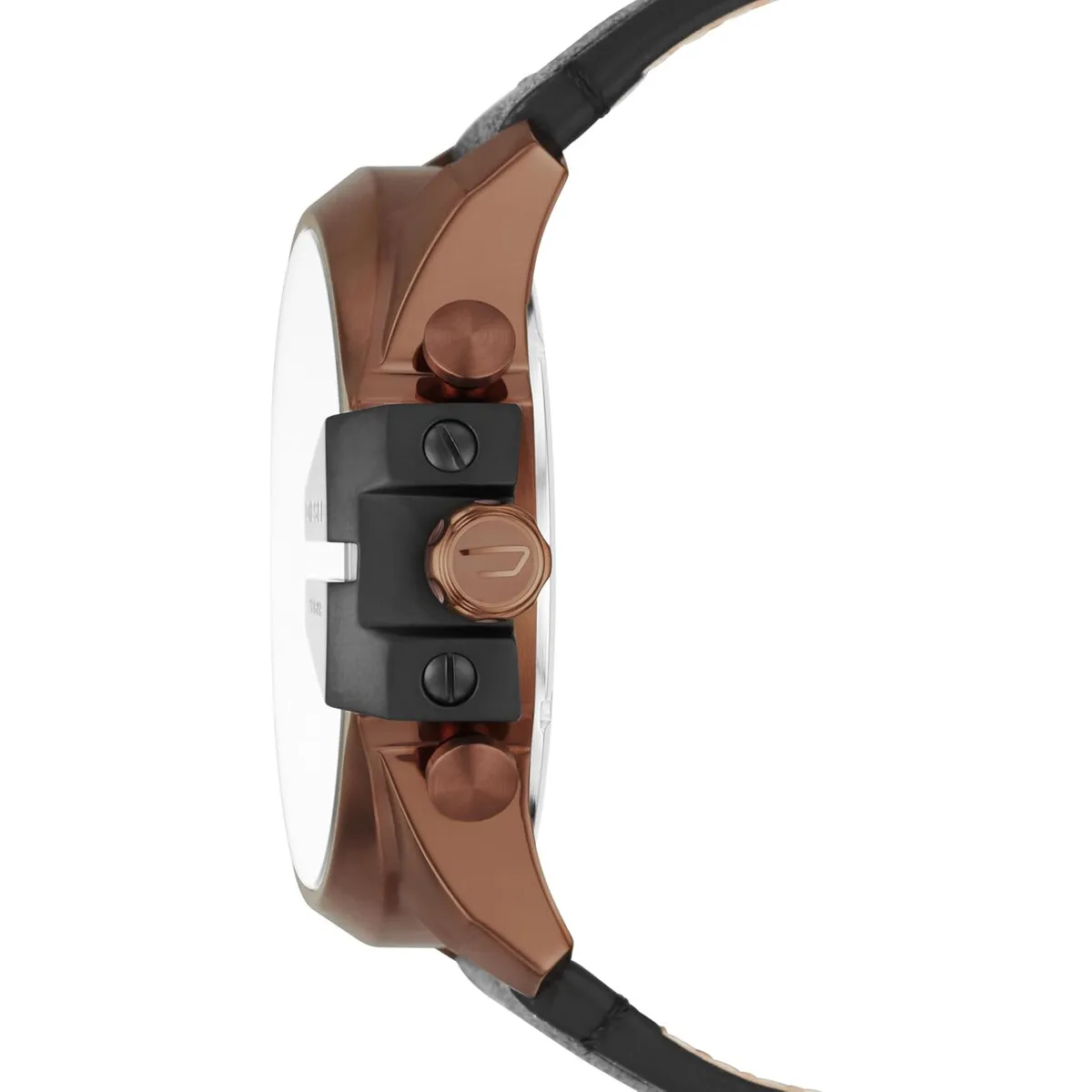 DIESEL - Reloj Diésel Mega Chief DZ4459 51mm Cronógrafo 10ATM Cuero