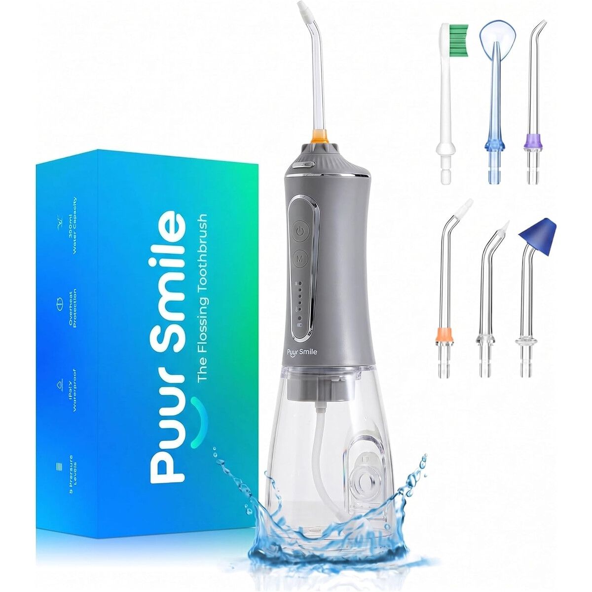 PUUR - Irrigador Dental Puur Smile Recargable Tanque
