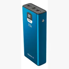 MASTER G - Batería Externa Power Bank 20000 Mah Carga Rápida Azul