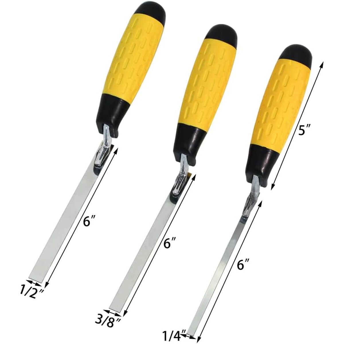 POINTER - Juego Tuck Pointer One Quarter 6 Acero Inoxidable