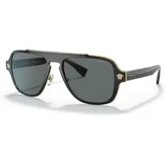 VERSACE - Lentes 56MM Polarizados Armazón Negro