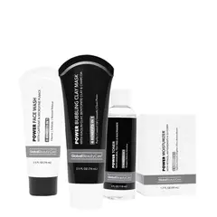 GLOBAL - Set Facial Beauty Care Power 4 piezas Control Grasa