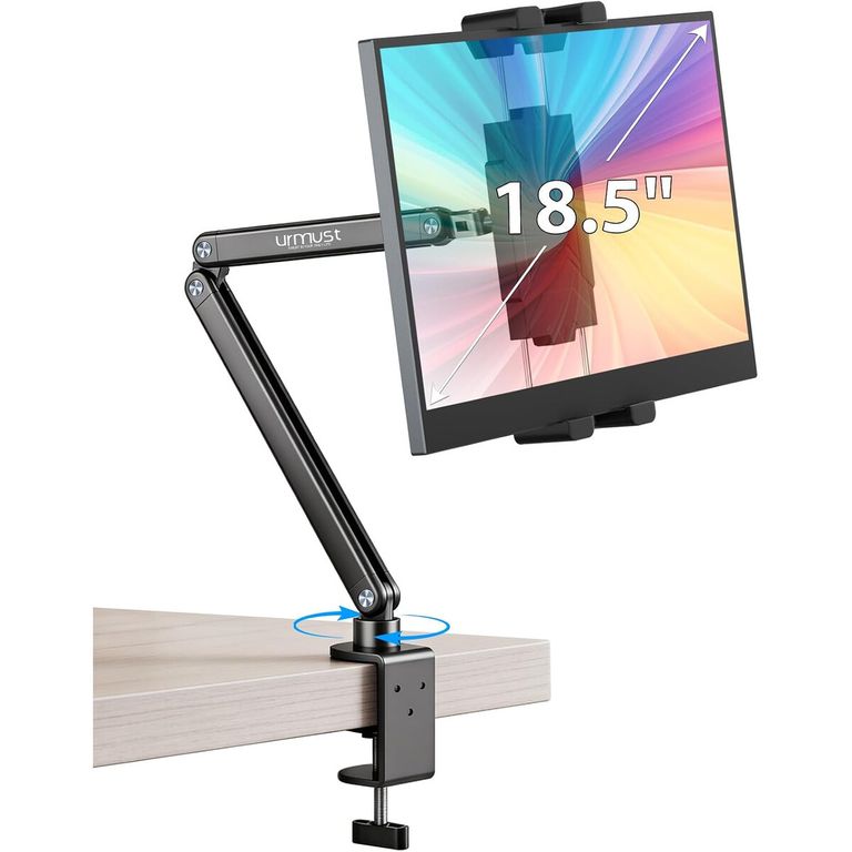 GENERICO Soporte Tablet Urmust Tab02Pro 4.718.5in Aluminio Negro