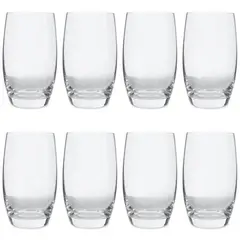 MAINSTAYS - Vasos vidrio Louisa 18 oz set 8 hecho a mano