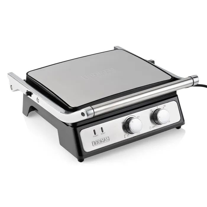 URSUS TROTTER Sandwichera Grill 2 En 1 Th-980i Color Acero Potencia 2000 Watts