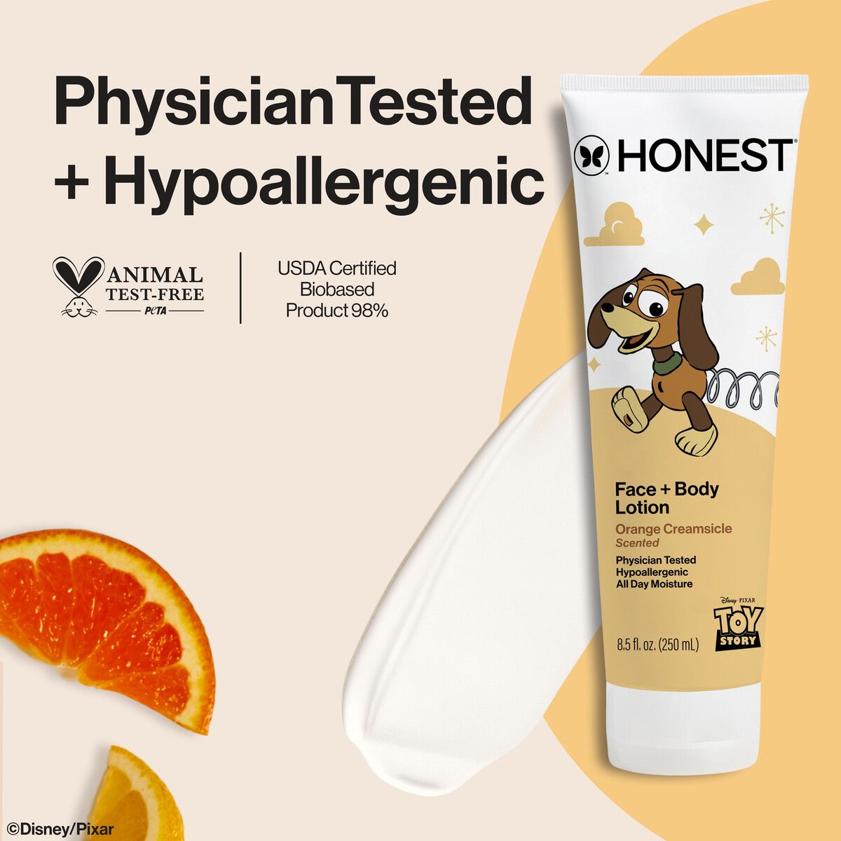 HONEST - Loción Facial y Corporal Honest Toy Story 250 ml Naranja
