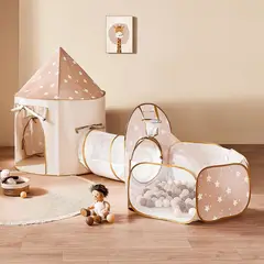 GENERICO - Carpa Niños Tiny Land 3en1 Tunel Piscina 119 x 41 cm
