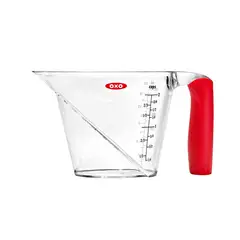 OXO - Medidor SoftWorks 2 Tazas Angulado Rojo Sin BPA