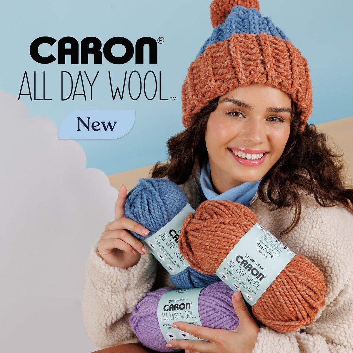 ALL - Hilo Caron All Day Wool 3 Pack 140g Súper Bulky 6
